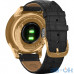 GARMIN Vivomove Luxe 24K Gold PVD Stainless Steel Case with Black Embossed Italian Leather Band — інтернет магазин All-Ok. фото 5